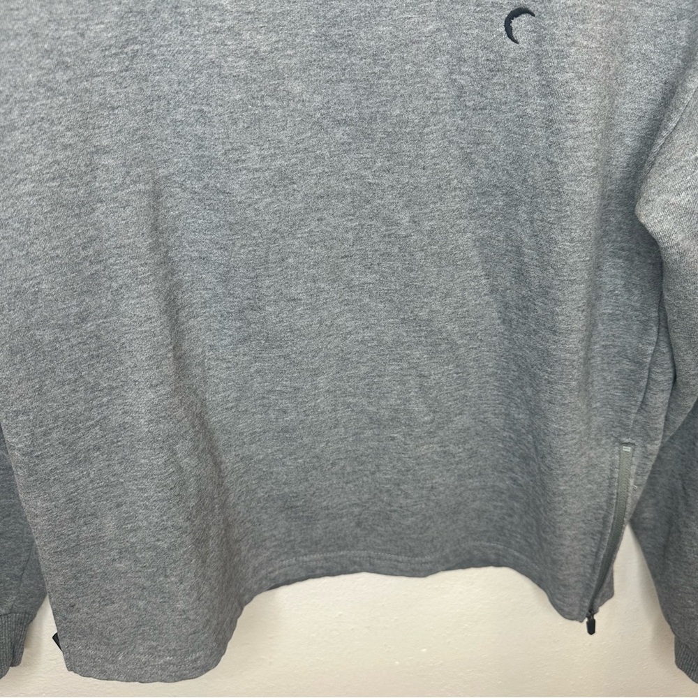 Zyia Active Gray Energetic Zipper Crewneck Sweatshirt Women's Size XSmall - Picture 6 of 13